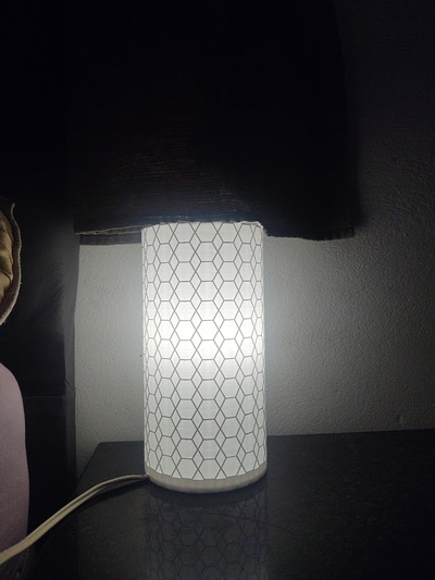 bienenwabe leuchter beleuchtung einzelheiten elektrizität haus zuhause lampe 3d print model - Mito3D