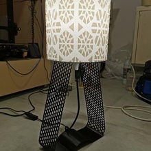 honeycomb design lamp 3d print model - Mito3D