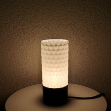 rayon miel hexagone lampe ombre e27 sol pendaison 3d print model - Mito3D