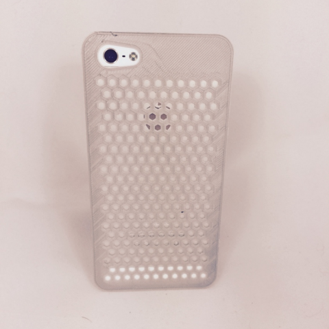 honeycomb iphone 55s case gadget 3D print model - Mito3D