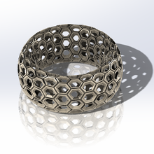 honeycomb pattern bracelet jewelry home garden art toy 3d print model - Mito3D