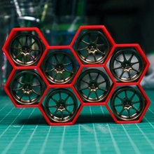 honeycomb shelf tool toy 124 1 24 diecast jadatoy jada garage hotwheels 164 64 3d print model - Mito3D