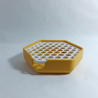 favo sapone piatto casa 3d print model - Mito3D