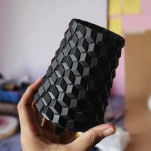 bal peteği vazo 3d print model - Mito3D