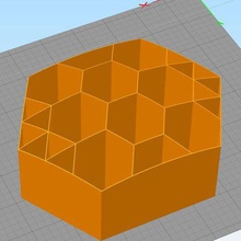 honeycomb shelf home 3d print model - Mito3D
