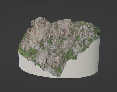 hong kong lion rock hiking famous landmark heritage panoramic outdoor nature scenic landscape skyline tourism travel asia mountain topographic map textured sculpture realistic 3d print model - Mito3D