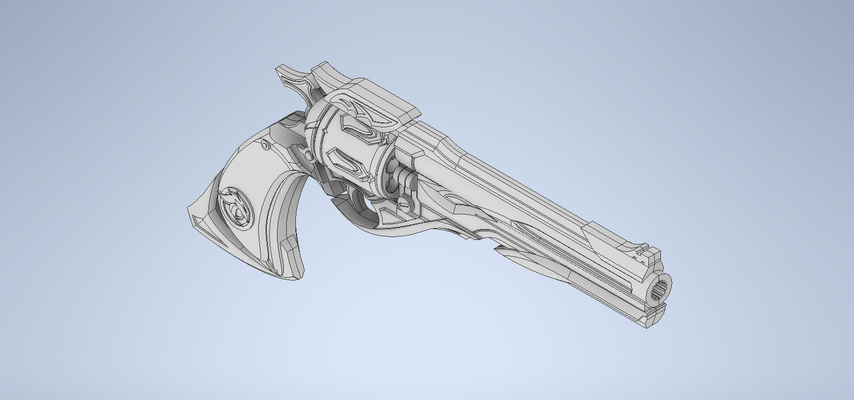 honkai star schiene boot hügel revolver gewehr spielzeug cosplay stütze 3d print model - Mito3D