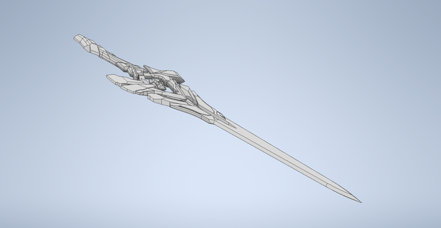 honkai Estrela trilho jingliu espada gelo Shard brinquedo cosplay suporte 3d print model - Mito3D