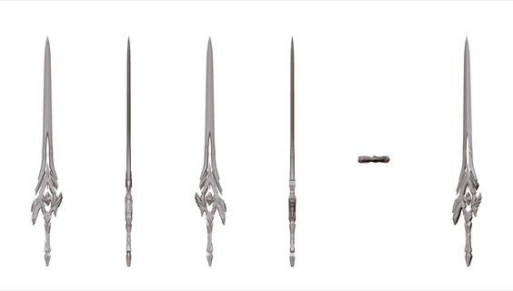 honkai Estrela trilho jingliu espada estrelado cosplay brinquedo 3d print model - Mito3D