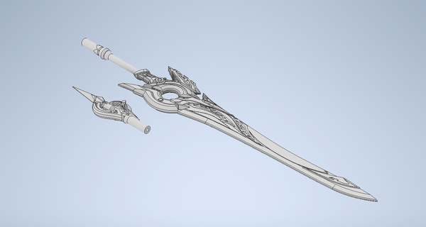 honkai star rail - jingyuan glaive spear toy cosplay prop 3d print model - Mito3D