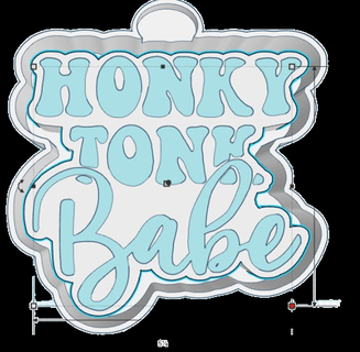 honky tonk bebé novato molde stl coche vehiculo alojamiento blanco 3d impresión 3d print model - Mito3D