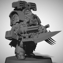 honor guard warrior game marine bear space 40 miniature 28mm viking clan wolf wolves bears chapter terminating 3d print model - Mito3D