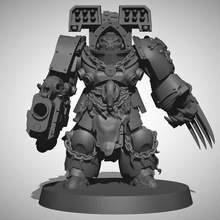 honor guard warrior game marine bear space 40 miniature 28mm viking clan wolf wolves bears chapter terminating 3d print model - Mito3D