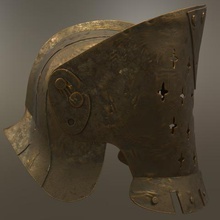 honra lawbringer leme cavaleiro a moda armadura cosplay capacete 3d print model - Mito3D
