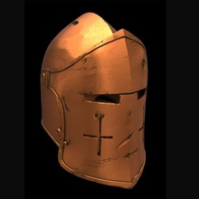 honor warden helm knight fashion armor cosplay prop helmet 3d print model - Mito3D