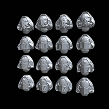 kukuletalı Uzay şövalyeler kafalar Primaris denizciler masaüstü bilimkurgu minyatürler 28mm savaş oyunları minyatür 3d baskı Warhammer 40000 40k karanlık melekler kasvetli kask dümen siyah tapınakçılar 3d print model - Mito3D