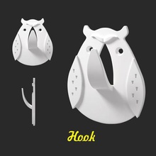 hook home wardrobe owl animal 3d print model - Mito3D