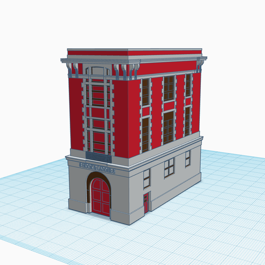 gancio scala caserma dei pompieri architettura alone costruzione dell 39 acchiappa fantasmi Natale ornamento 3D print model - Mito3D