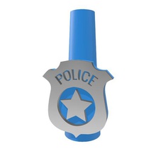 cachimbo de água cachimba shisha polícia vários boquilla fumaça bocal policia placa emblema 3d print model - Mito3D