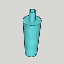 cachimbo de água do bocal tipo correspondente tamanho médio-grande a arte grande médio escreva 3d print model - Mito3D