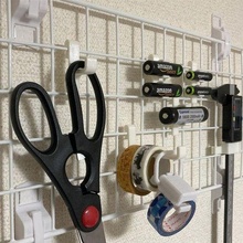 hooks holders mesh panel holder hook tool wall organization 3d print model - Mito3D