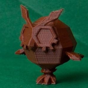 hoothoot low poly pokemon Game low-poly lowpoly faceted gen 2 ii second generation figure pokémon 3d print model - Mito3D