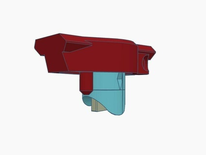 hopper blocker bolt lok emf100 feedneck anti-chop 3d print model - Mito3D