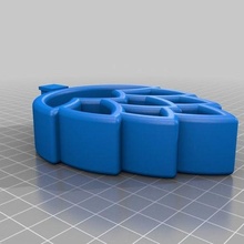 hops beer engine handle - simplified mesh tap 3d print model - Mito3D
