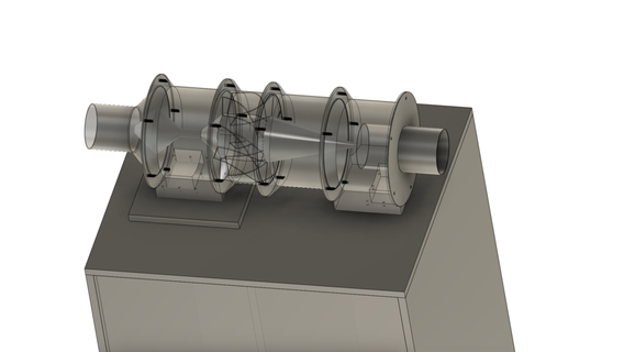 horizontal Staub Separator Maschine Werkzeuge 3d print model - Mito3D
