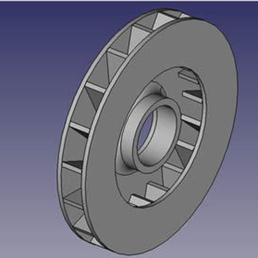 horizontal fan replacement parts cooling fans 3D print model - Mito3D