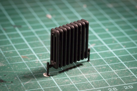horizontal radiator - 3d printable 1-35 scale accessory model accessories diorama resin 3dprintable miniatures civil urban equipment isolated 3d print model - Mito3D