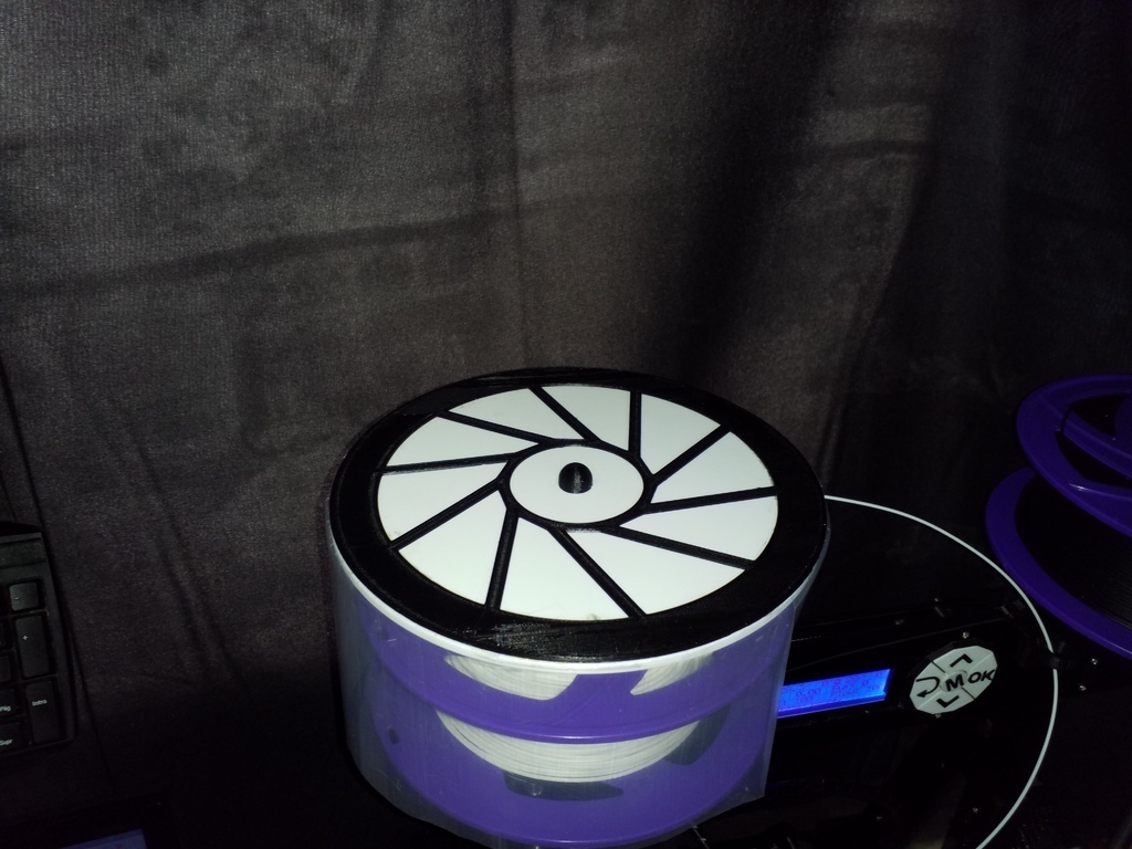 horizontal spool holder dust cover filament spoolholder mount 3d printer accessories 3D print model - Mito3D