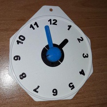 horloge pdagogique gadget 3d print model - Mito3D