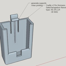 télécommande hormann berceau v2 divers 3d print model - Mito3D