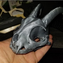 horned demon cat art horns yokai 3d print model - Mito3D