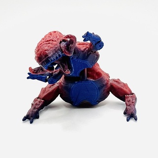 chifrudo lava dinossauro articulado impressão colocar flexi brinquedo jogos apoia flexível arte escultura chaveiro chifre criatura 3d print model - Mito3D