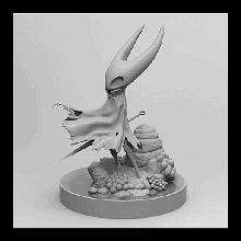 hornet diorama art hollow knight pure vessel game videogame silksong 3d print model - Mito3D