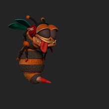 arısı çeşitli waspböcek hornet 3d print model - Mito3D