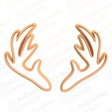 horns cookie cutter set stamp cookies cook home cithen cutters deer antlers animals 3d print model - Mito3D