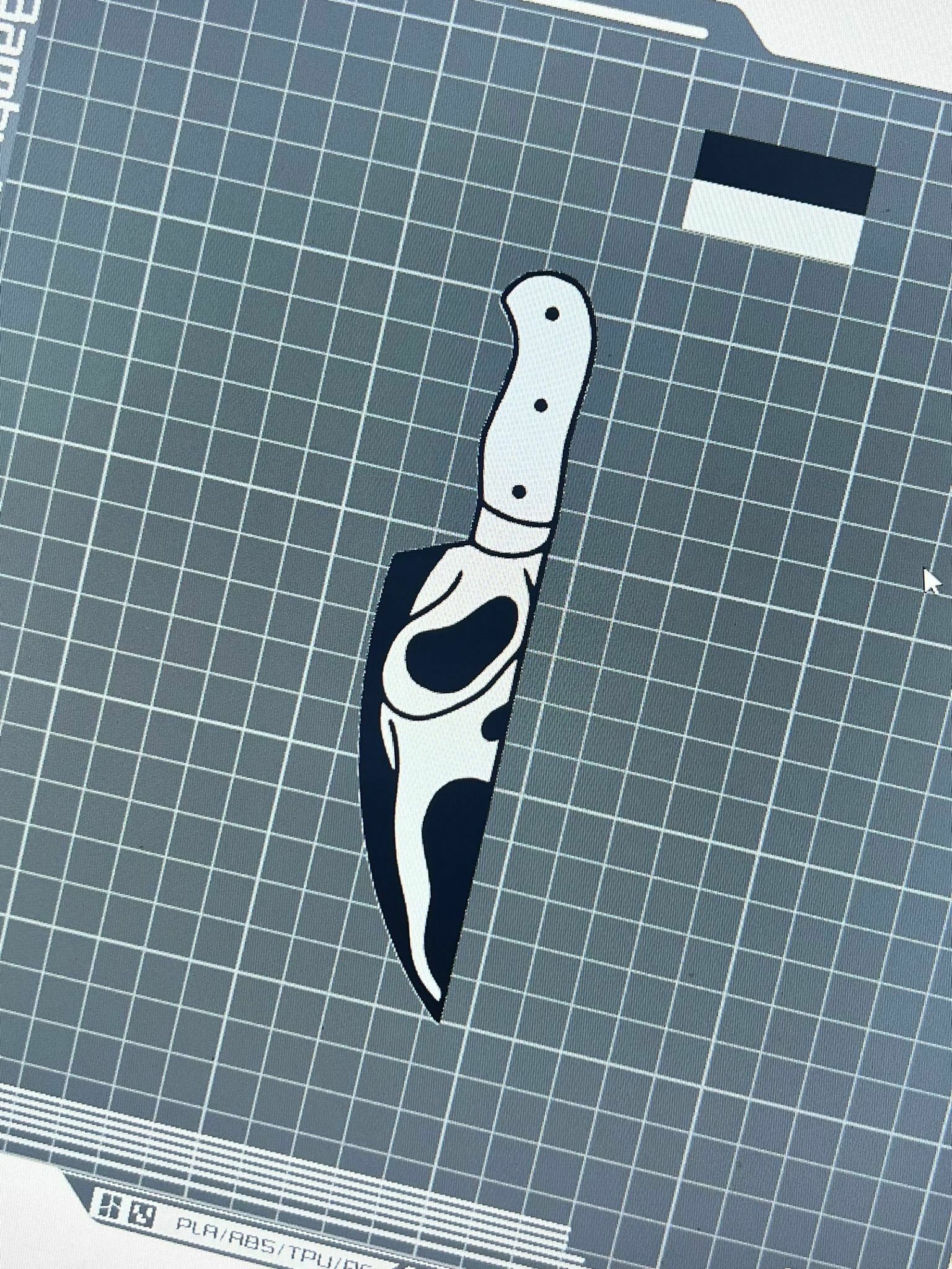 korku çığlık bıçak Sanat 3D print model - Mito3D