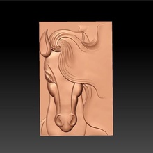 horse art animal pendant 3d cnc decoration abstract artcam bas-relief mold sculpture engraving carving 3d print model - Mito3D