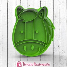 horse home cookie cutter 3d print model - Mito3D