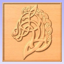 horse various 3d relief cnc celtic 3d print model - Mito3D
