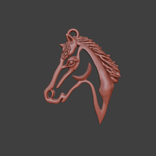 horse jewelry pendants 3d print model - Mito3D