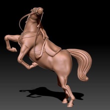 caballo mamífero animal carreras realista ztool zbrush cola esculpir escultura 3d modelo obj stl figura miniaturas 3d print model - Mito3D