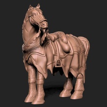 at memeli hayvan yarış atı gerçekçi ztool zbrush kuyruk şekil vermek heykel 3d model obj stl 3d print model - Mito3D