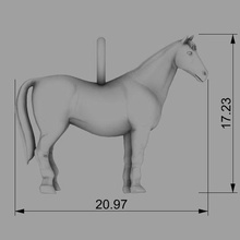 Pferd 3d print model - Mito3D