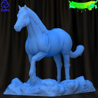 cavalo animal resina Koko equitação 3d print model - Mito3D