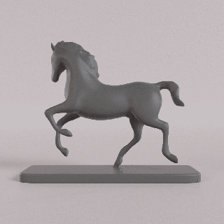 cheval sculptures statue art figure 3d print model - Mito3D