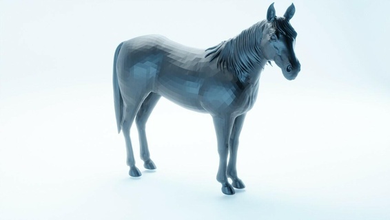 horse Art 3d print model - Mito3D